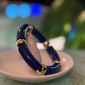 Navy and Gold Women's Bracelet